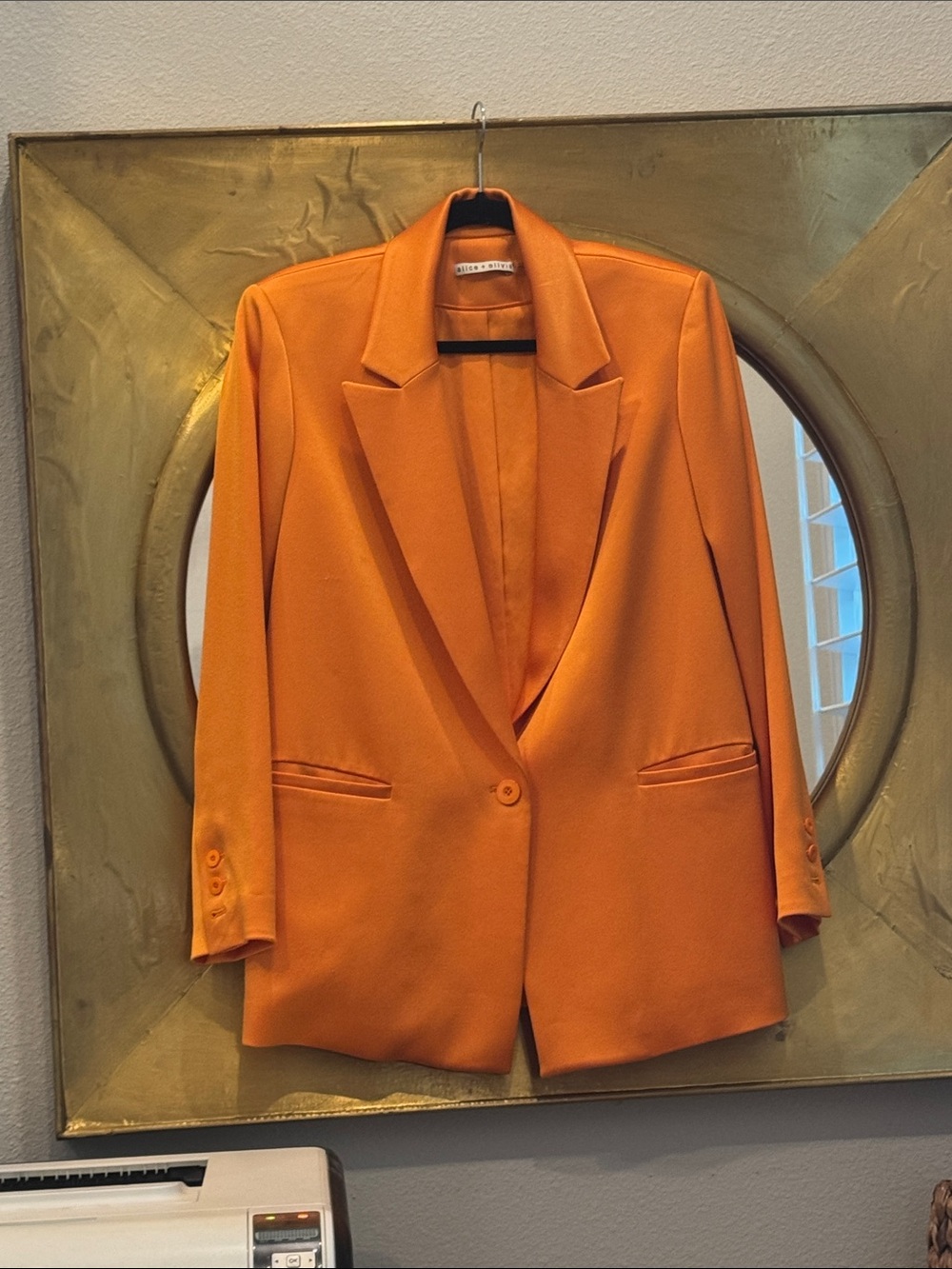 Alice & Olivia Women’s Tangerine Single-Button Blazer